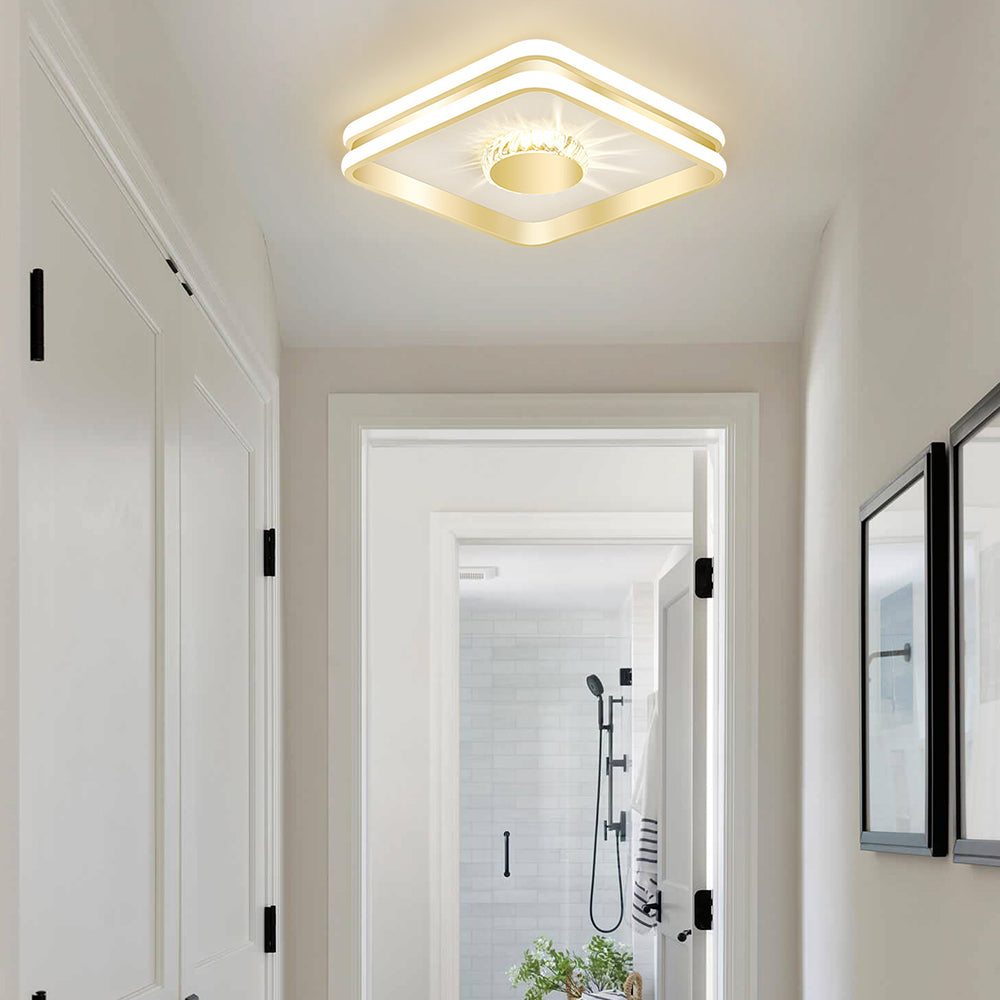 Ceiling Light | Geometric Square Round LED Fixture