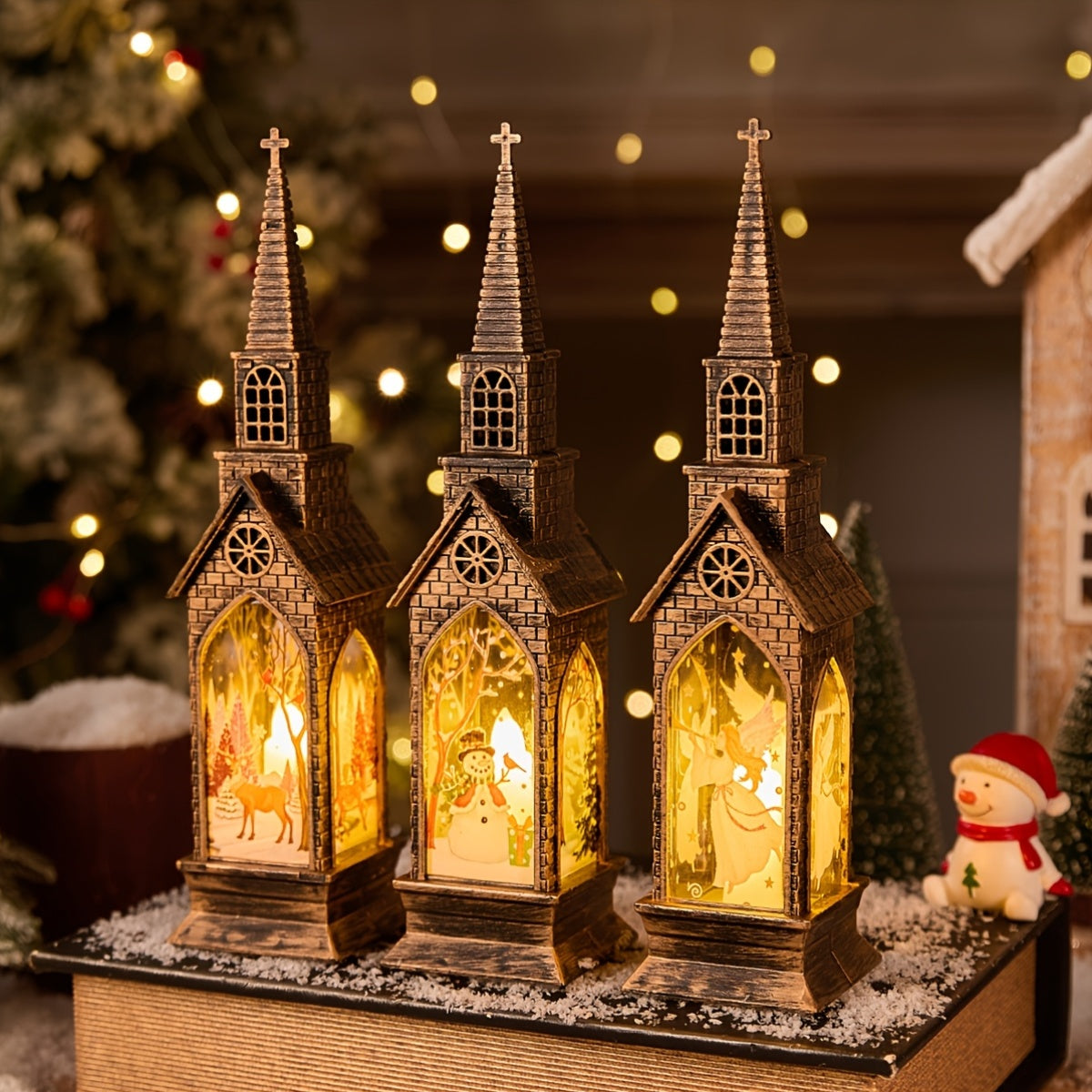 Christmas Decor | Church Lantern Display