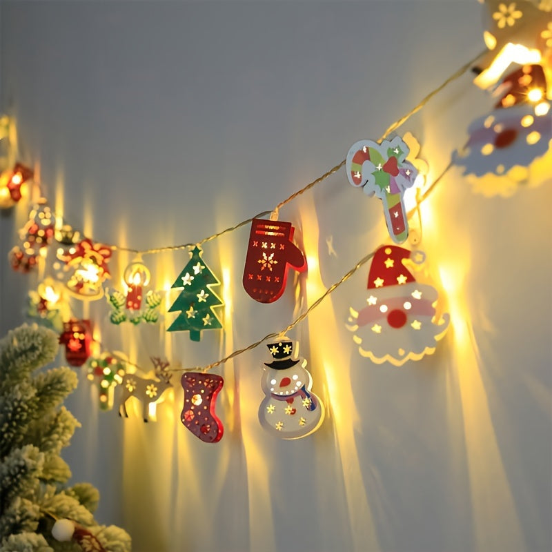Christmas Light | Santa Snowman String Decoration
