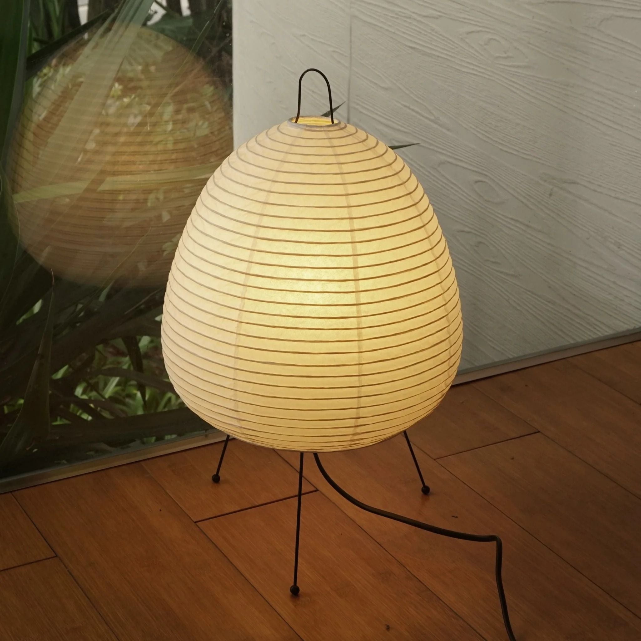 Table Lamp | Paper Shade Sculptural Table Light