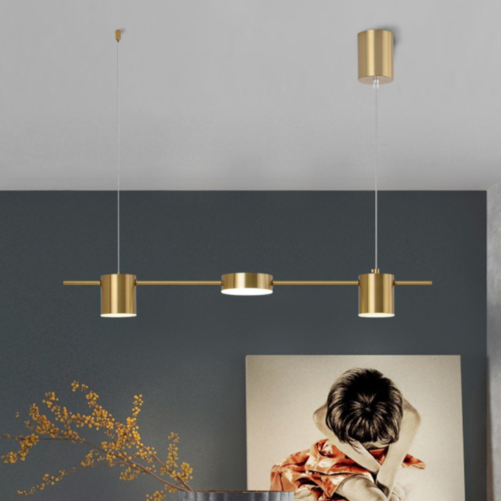 Modern Ceiling Chandelier | Dimmable LED Pendant Light for Living Room and Dining Area