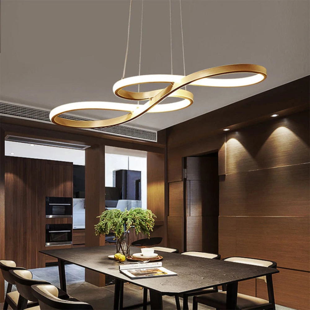 Modern Pendant Light | Dimmable LED Hanging Fixture for Kitchen Island and Dining Area