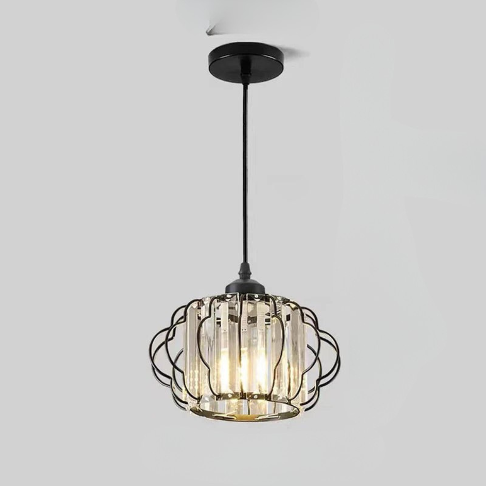 Ceiling Light | Modern Geometric Cage Fixture