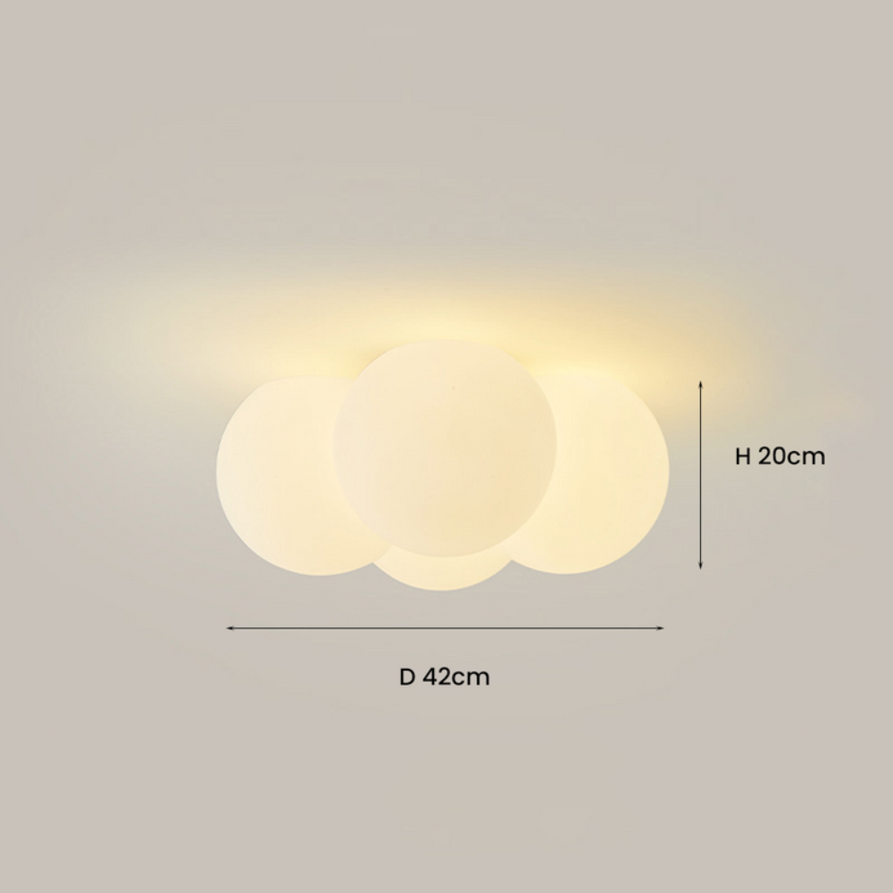 Cloud-Inspired LED Ceiling Light | Modern Soft Glow Flush Mount Fixture