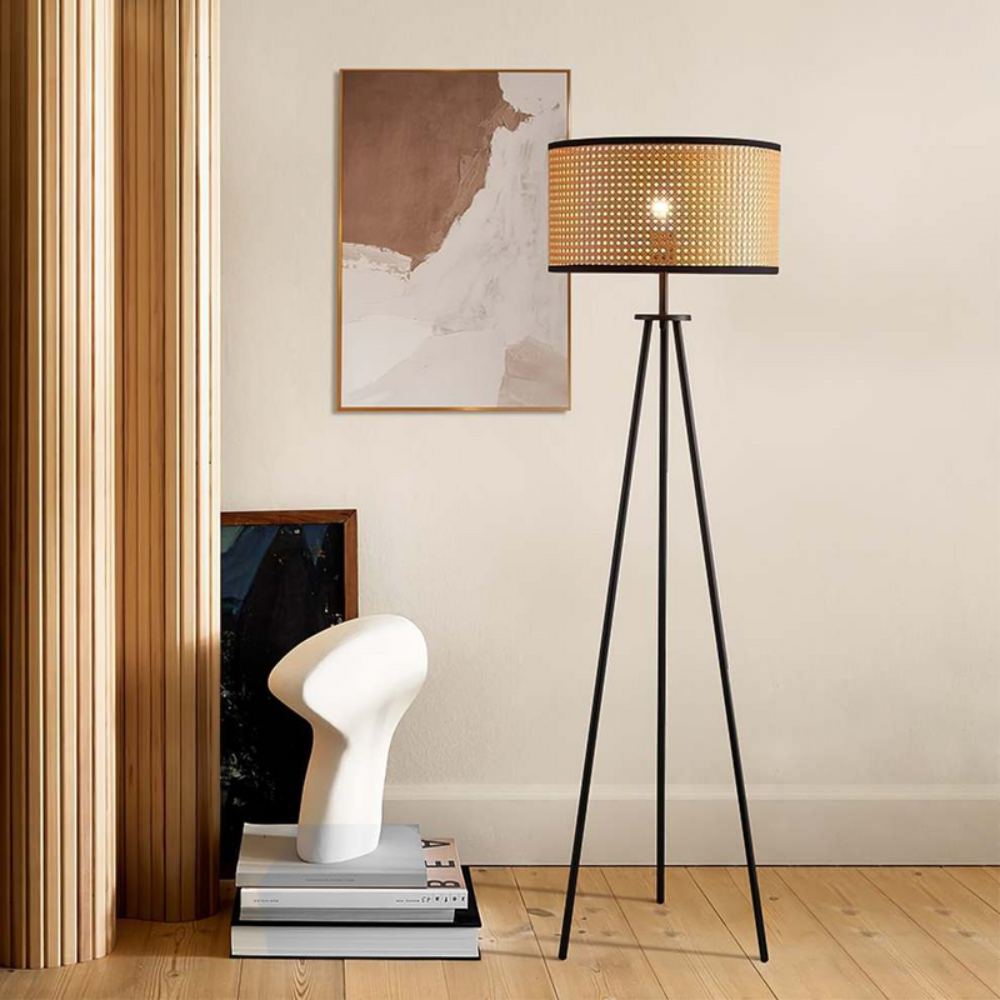 Boho Standing Floor Lamp | Sculptural Lighting with Curved Artistic Silhouette