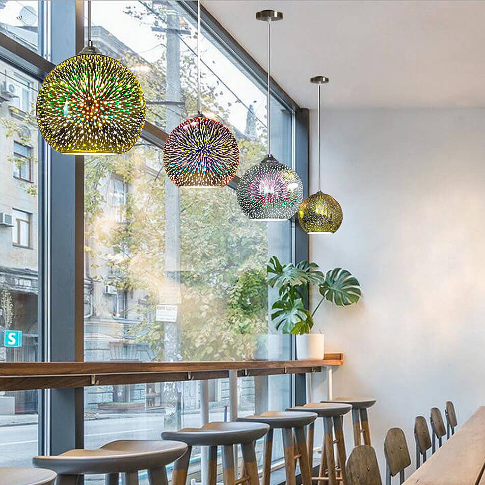 Pendant Light | Fireworks Globe Ceiling Fixture