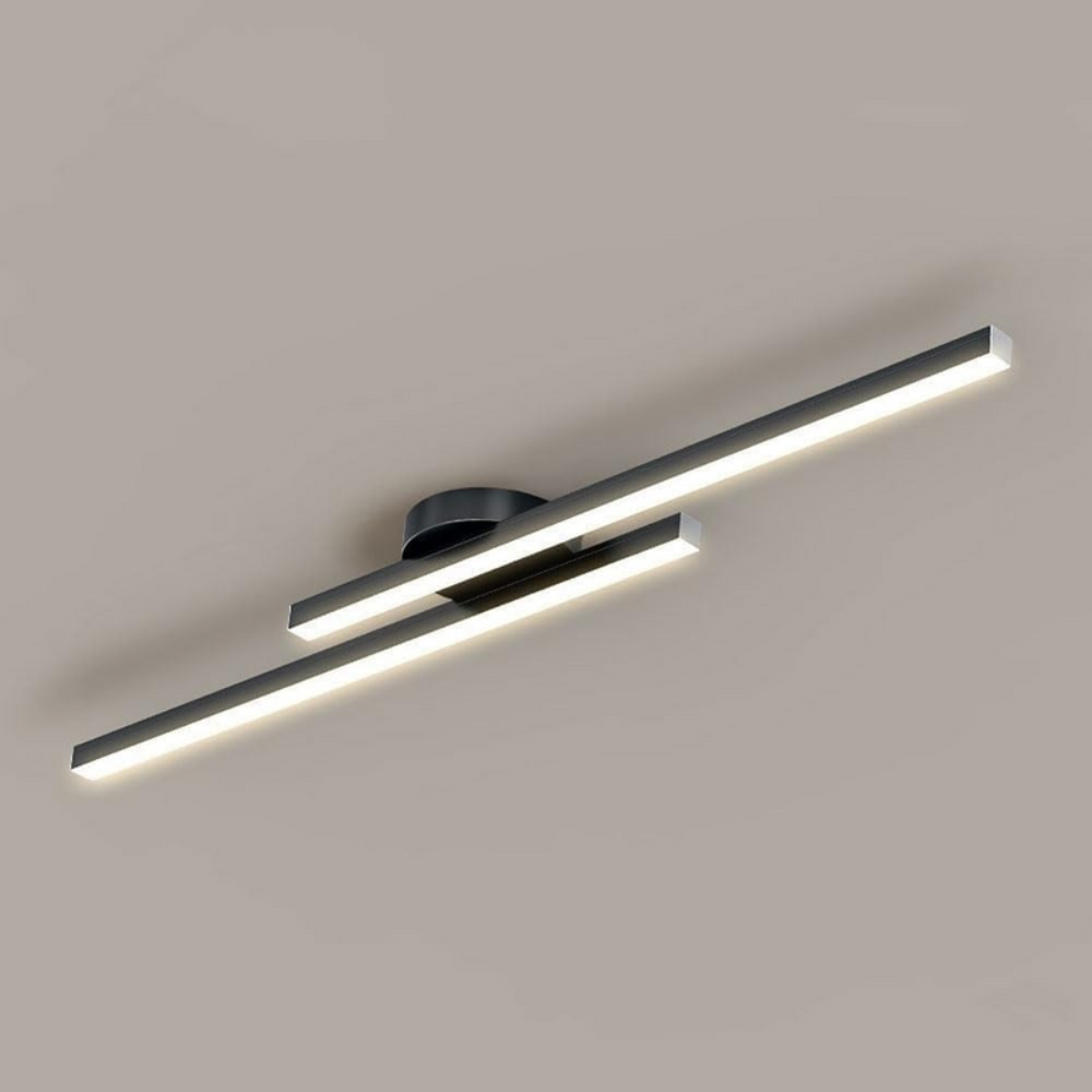 Modern Long Strip LED Ceiling Light | Sleek Semi Flush Mount for Living Rooms and Hallways