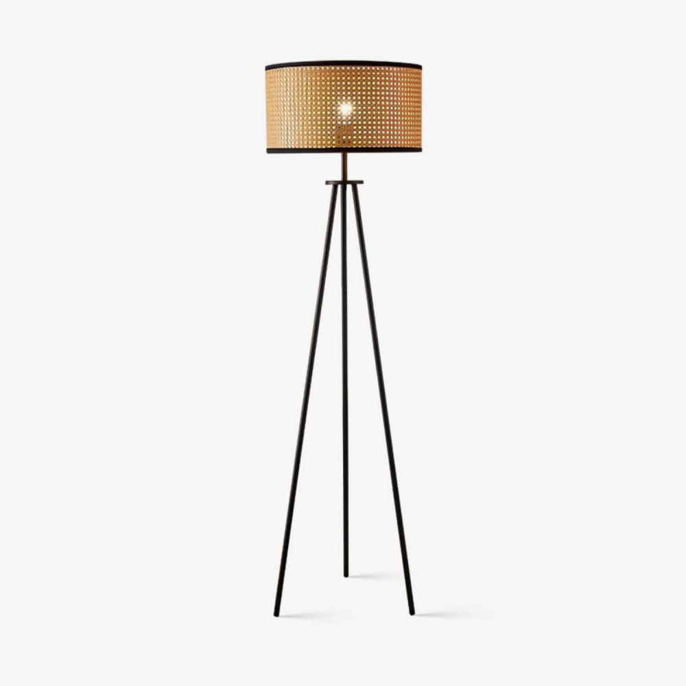 Boho Standing Floor Lamp | Sculptural Lighting with Curved Artistic Silhouette