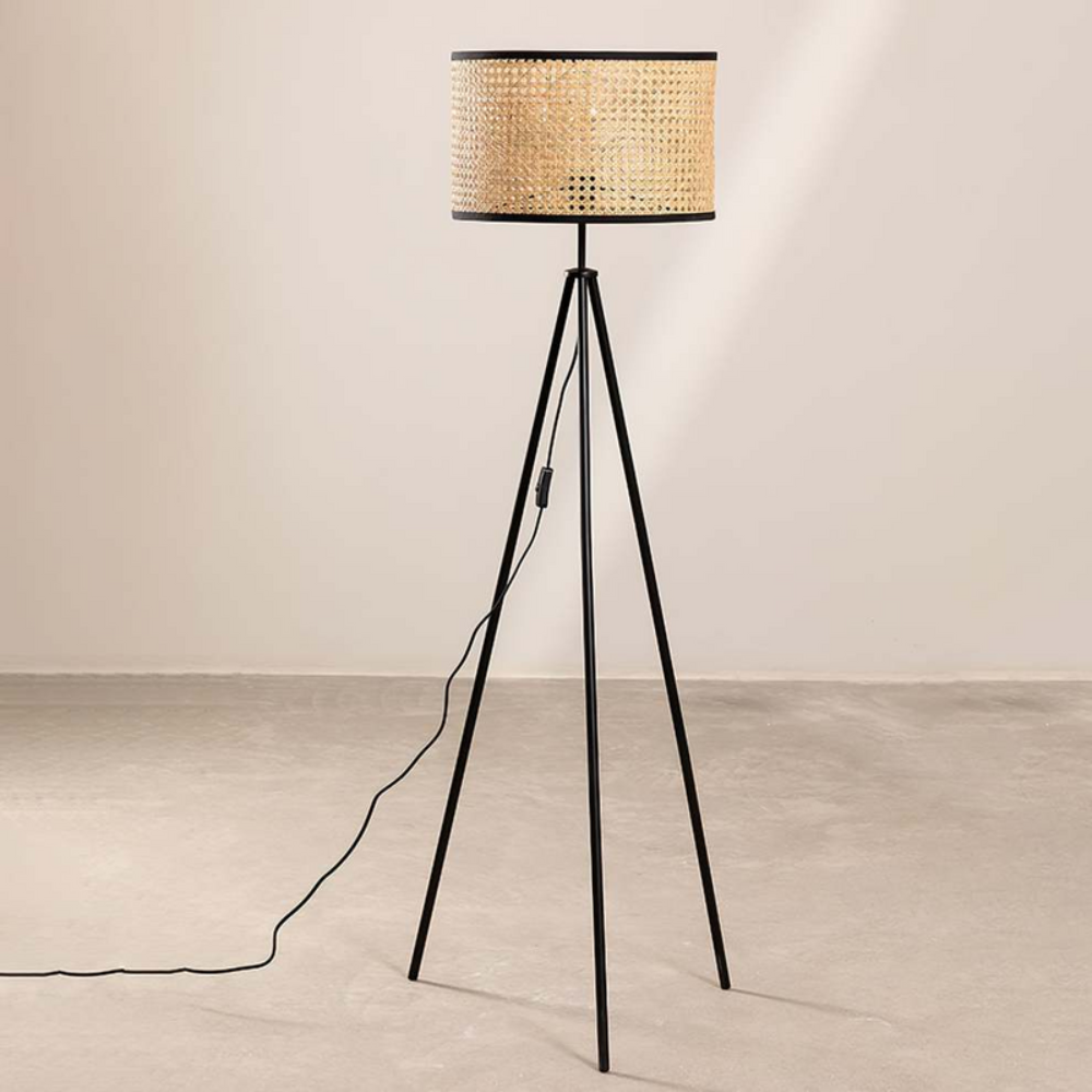 Boho Standing Floor Lamp | Sculptural Lighting with Curved Artistic Silhouette