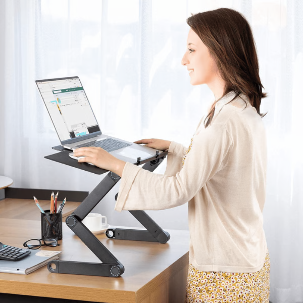 Ergonomic Laptop Stand | 360° Adjustable for Flexible Workstations