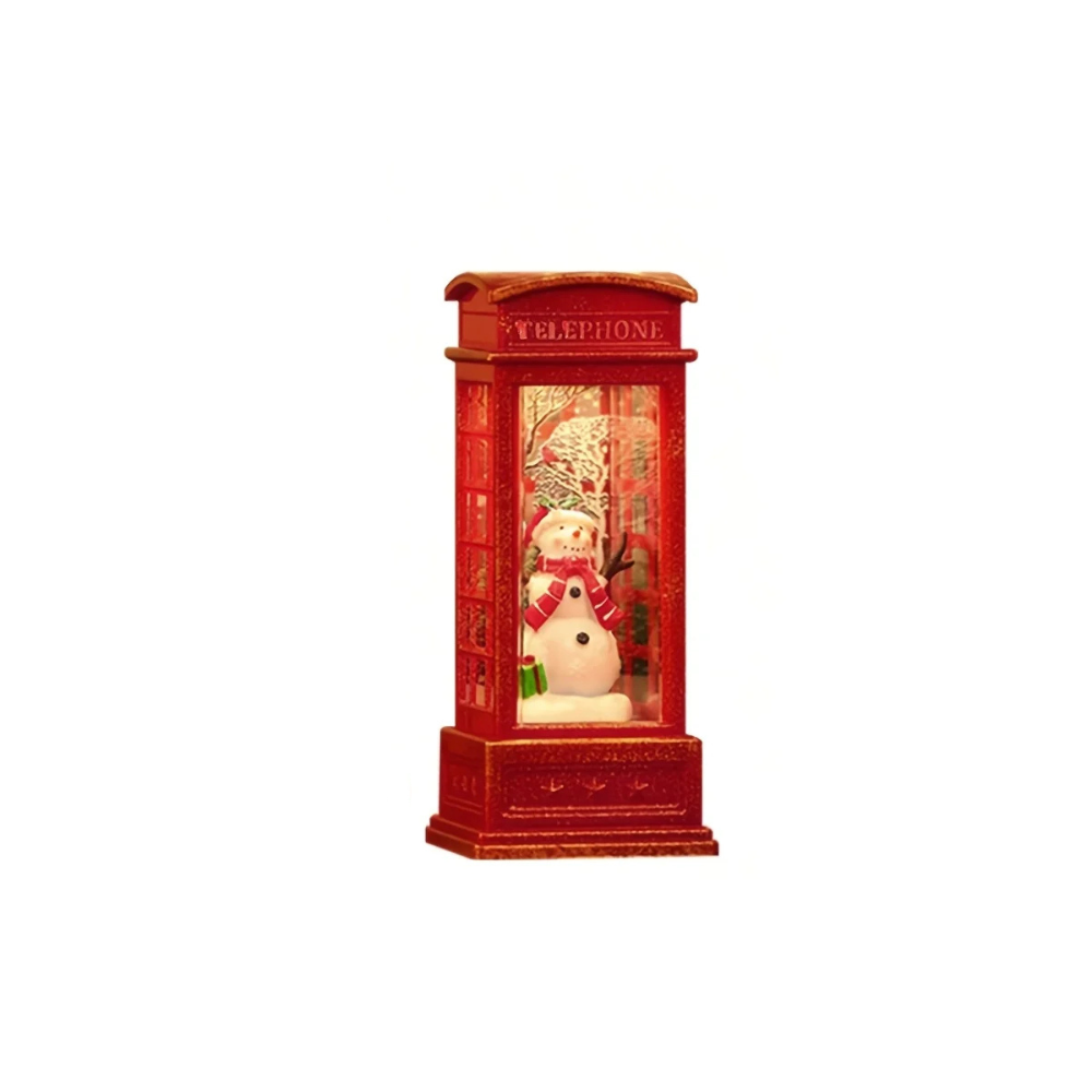 Christmas Table Decoration | Telephone Booth Ornament