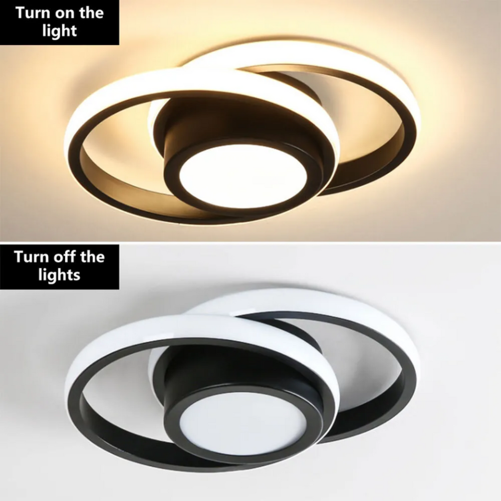 Modern Minimalist Halo Ceiling Light | Soft LED Flush Mount for Elegant Interiors