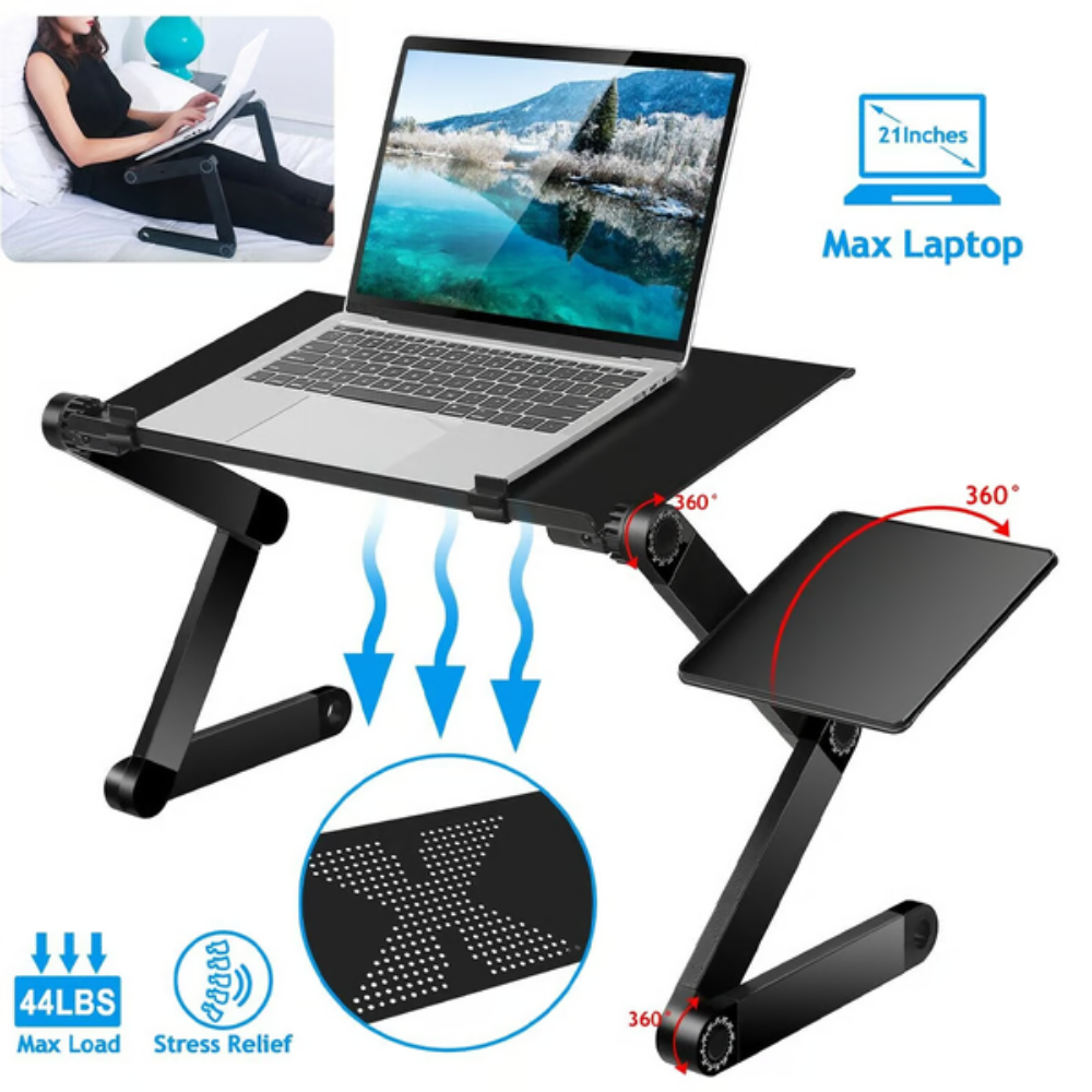 Ergonomic Laptop Stand | 360° Adjustable for Flexible Workstations