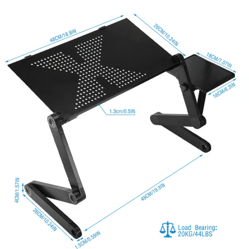 Ergonomic Laptop Stand | 360° Adjustable for Flexible Workstations