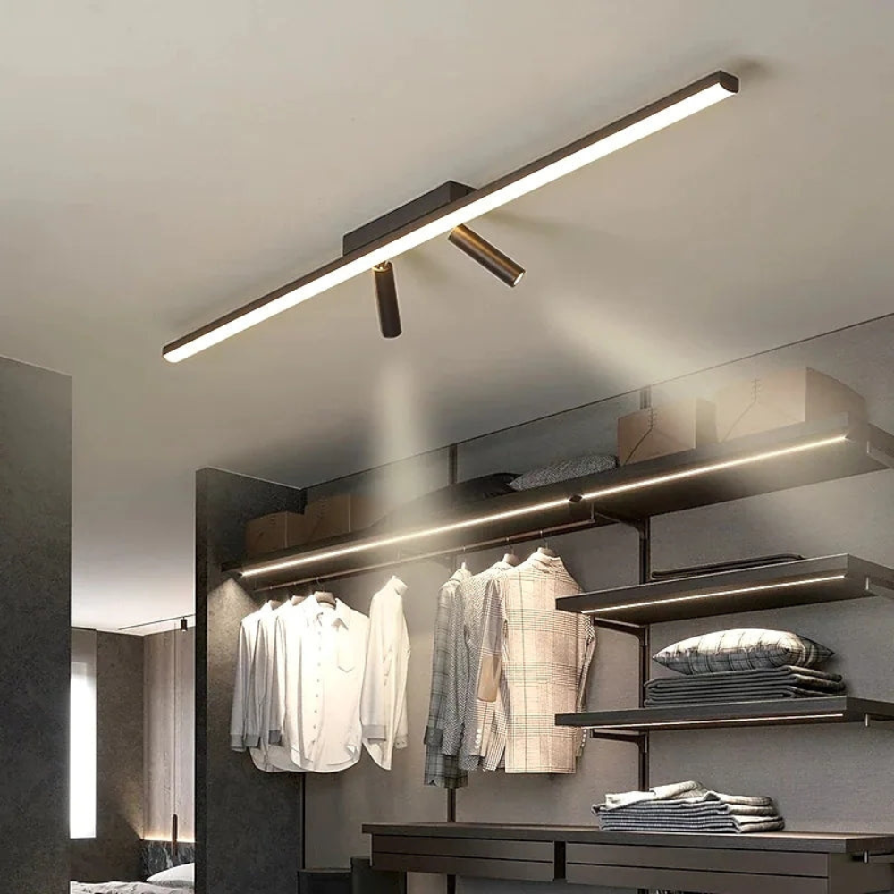 Minimalist Linear LED Ceiling Spotlight | Modern Adjustable Track Fixture