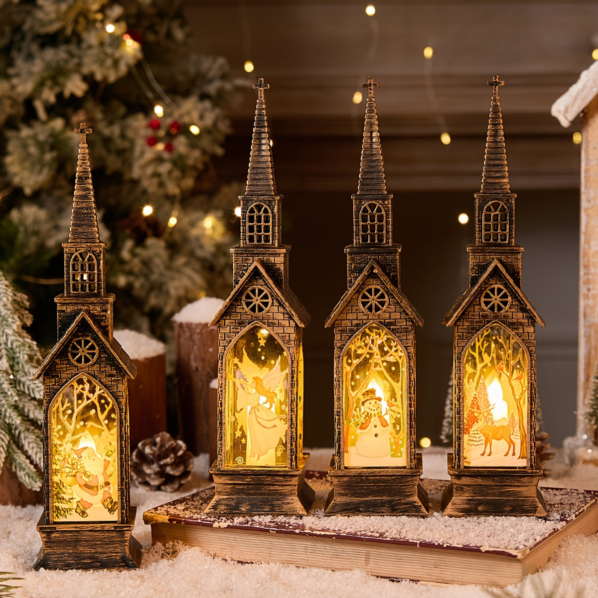Christmas Decor | Church Lantern Display