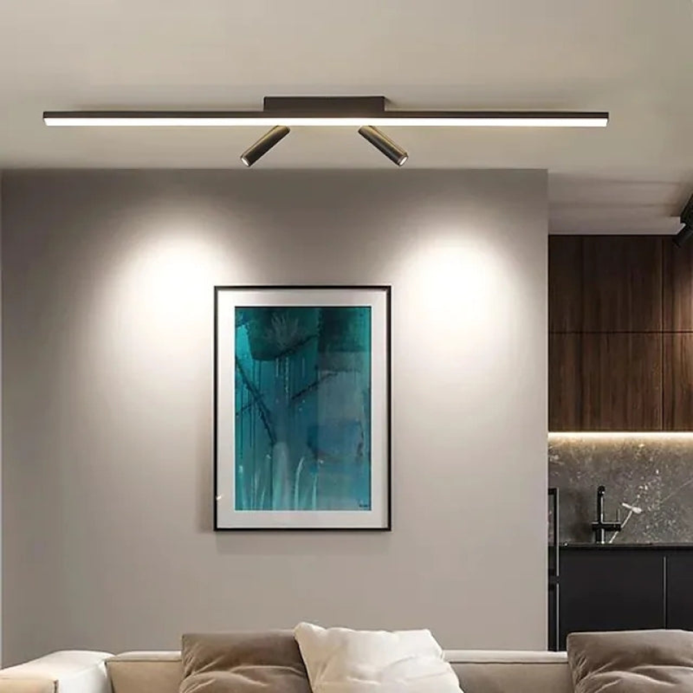 Minimalist Linear LED Ceiling Spotlight | Modern Adjustable Track Fixture