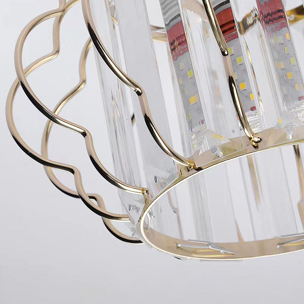 Ceiling Light | Modern Geometric Cage Fixture