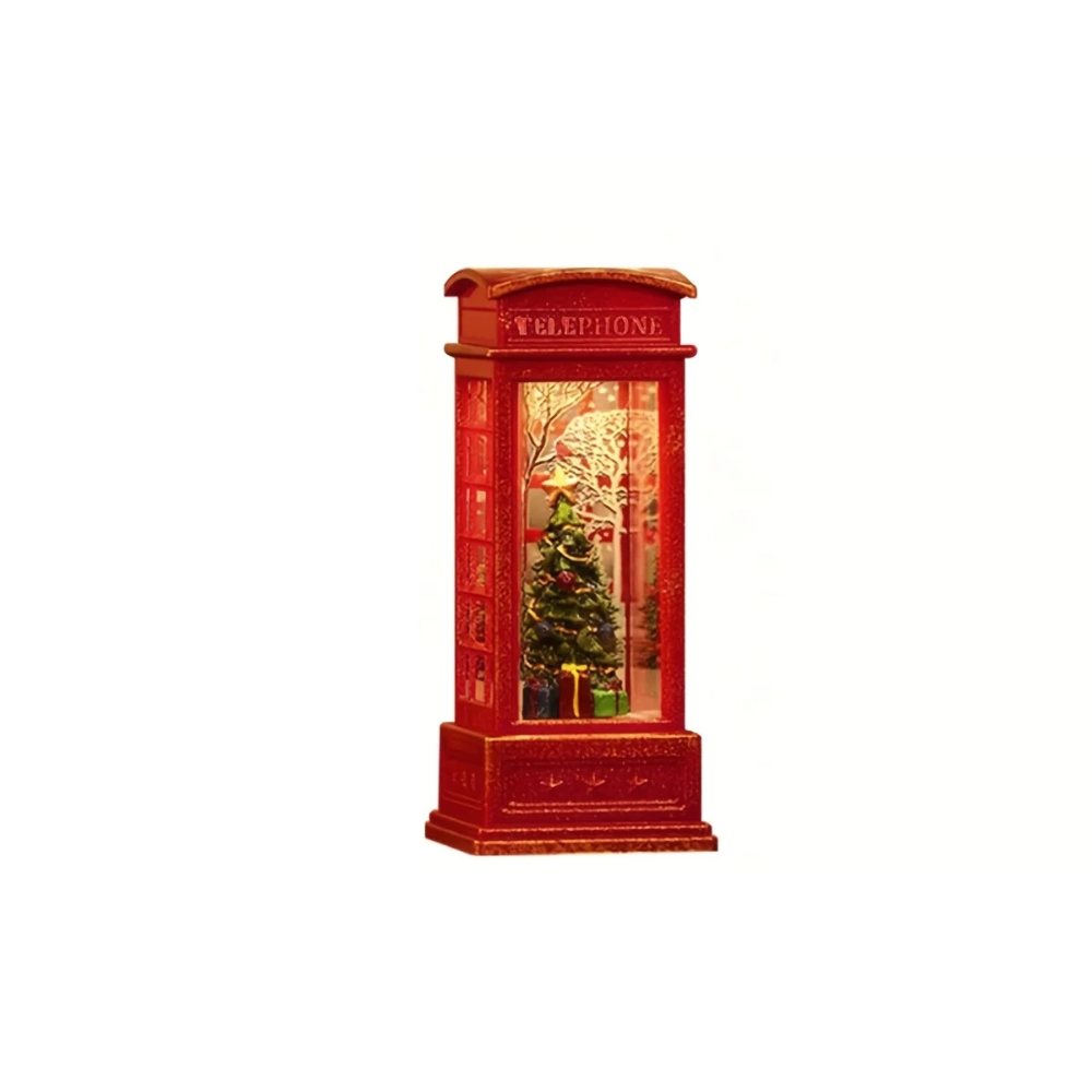 Christmas Table Decoration | Telephone Booth Ornament