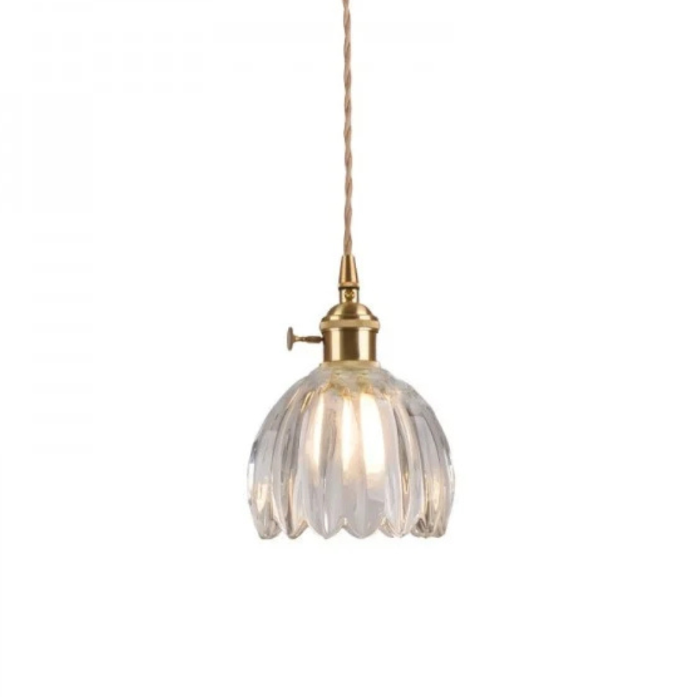 Pendant Light | Fluted Dome Ceiling Lamp