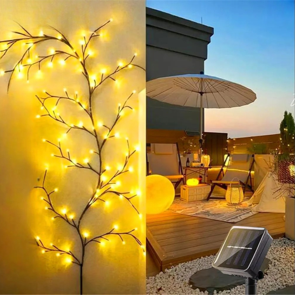 Outdoor Christmas Lights Decoration | Solar Vine String Lights