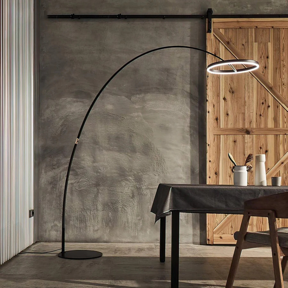 LED Angler Style Floor Lamp | Modern Adjustable Standing Light