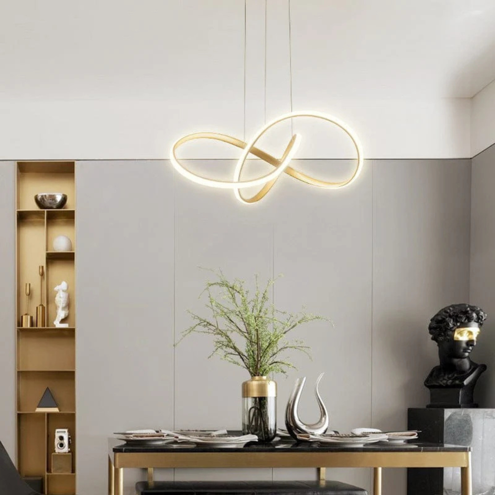 Modern Clover Pendant Light | Dining Room Hanging Fixture with Scandinavian Design