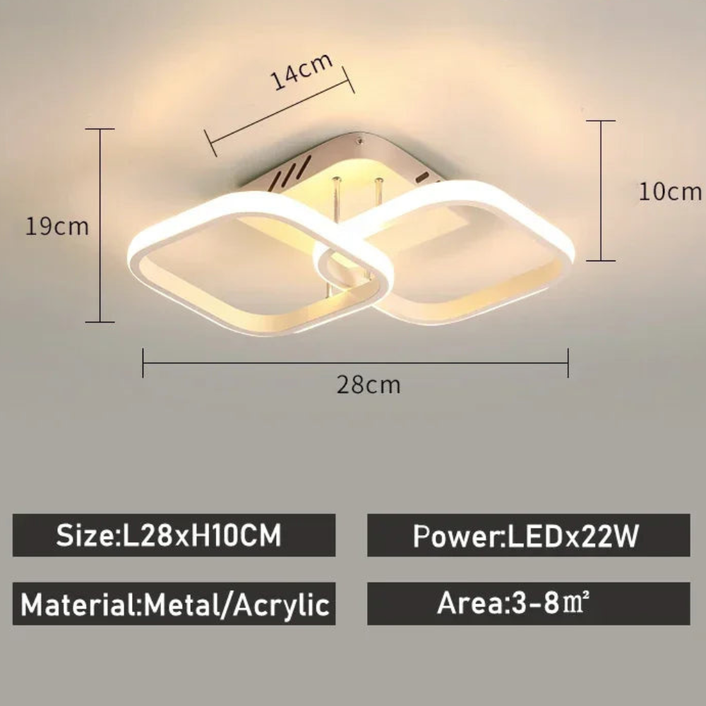 LED Ceiling Light | Modern Fixture for Entryways and Hallways