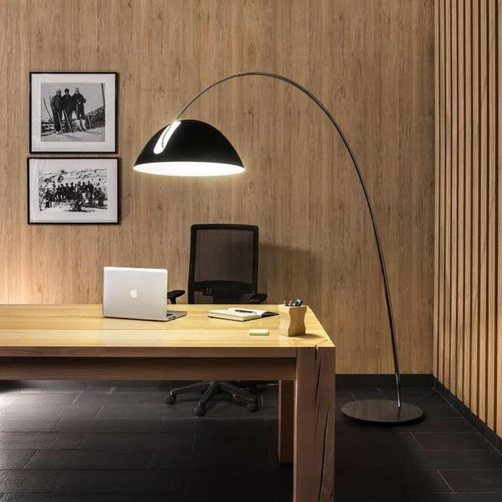 Elegant Curved Floor Lamp | Modern Arched Standing Light