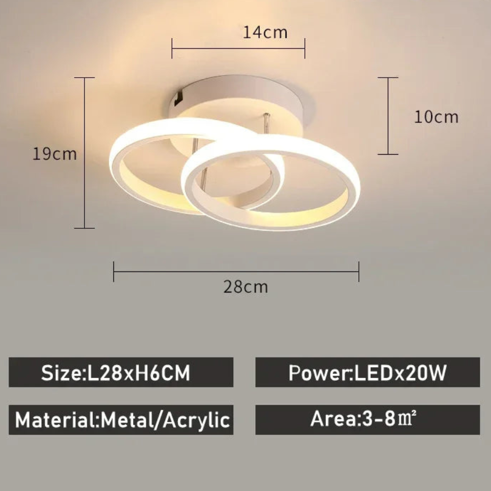 LED Ceiling Light | Modern Fixture for Entryways and Hallways