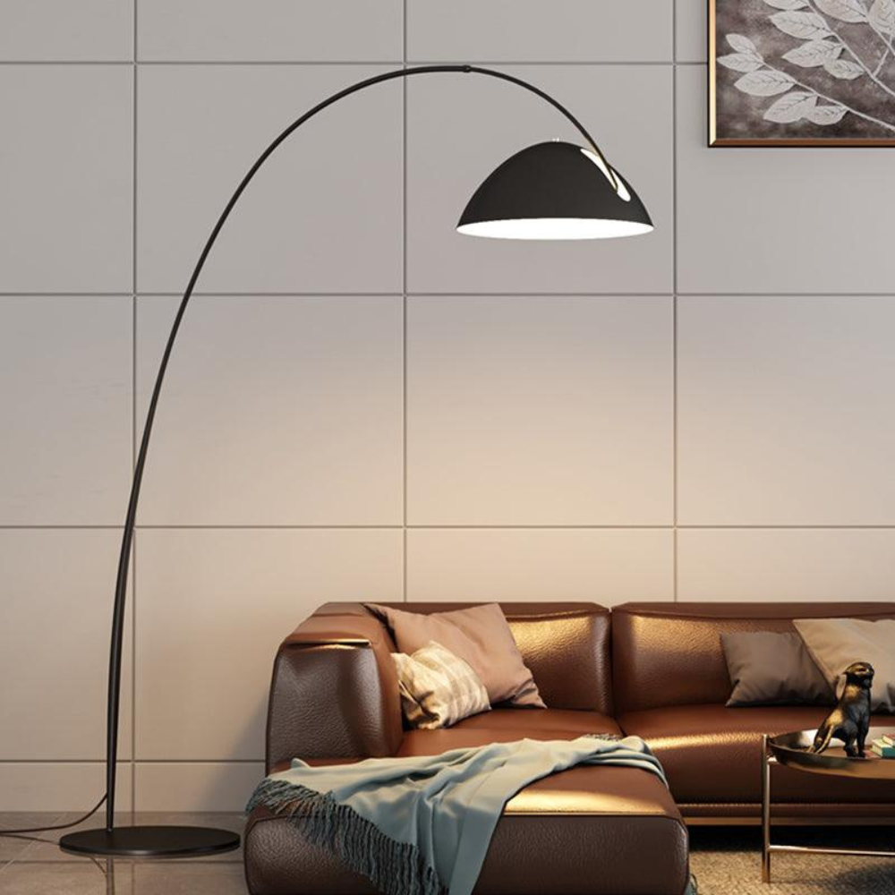 Elegant Curved Floor Lamp | Modern Arched Standing Light
