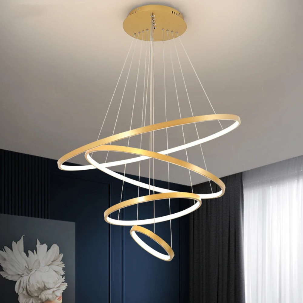 Pendant Light Fixture | Modern Ring-Style Chandelier for Dining and Living Rooms