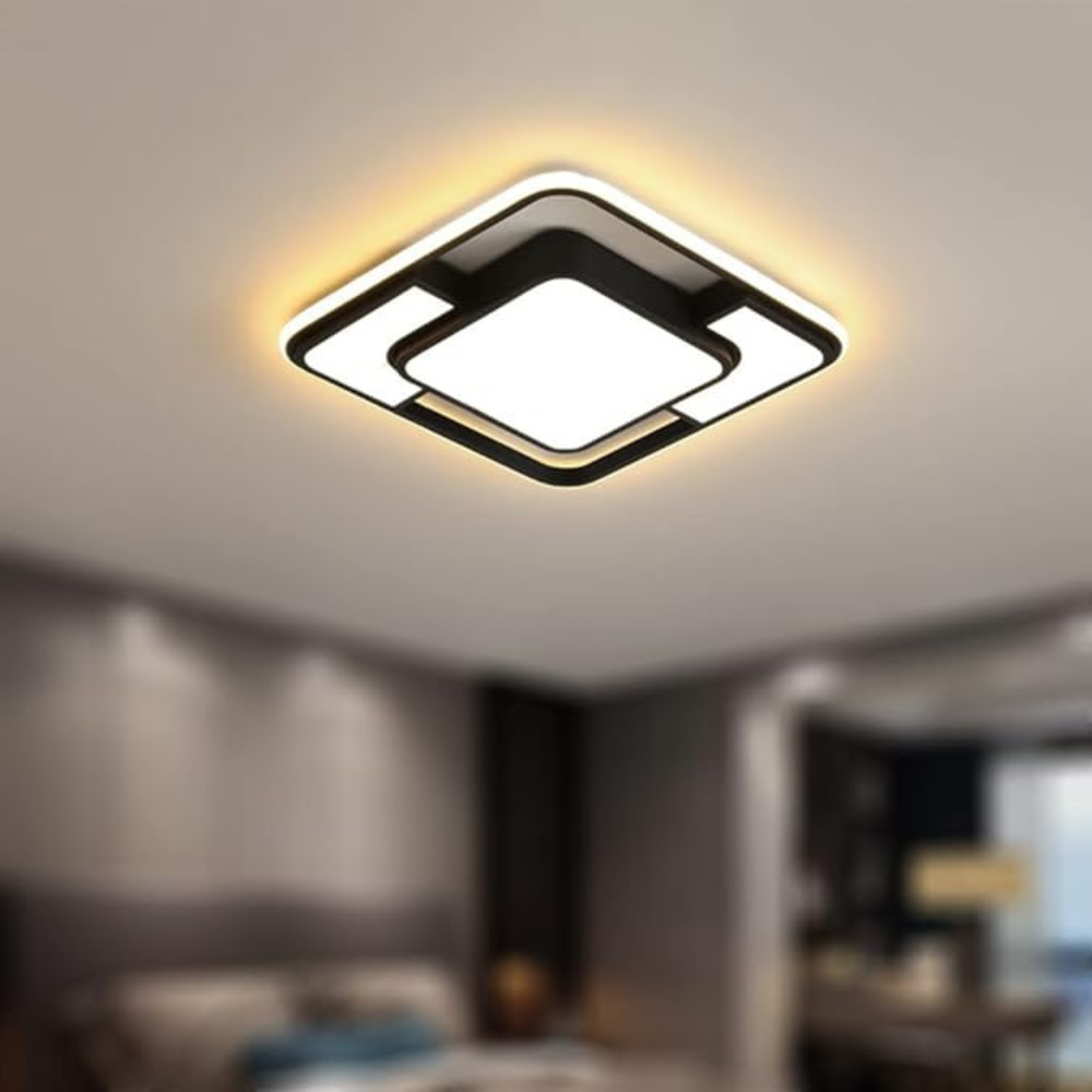 Remote-Controlled LED Fixture | Modern Ceiling Light for Living and Dining Rooms