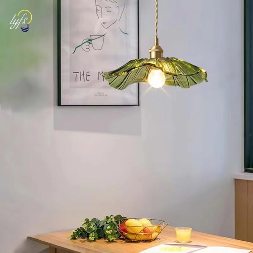 Vintage Pendant Light | Floral Hanging Fixture for Living Room, Bedroom, Dining Area