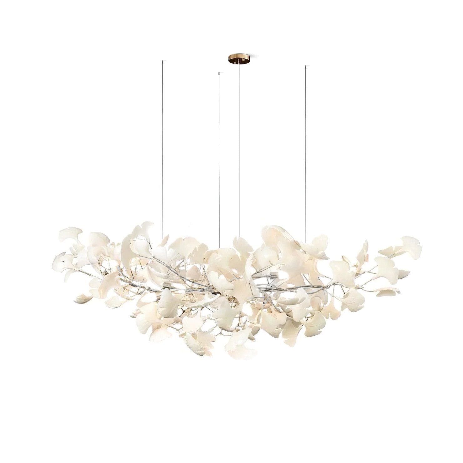 Chandelier Light | Ceiling Lamp with Leaf-Inspired Design