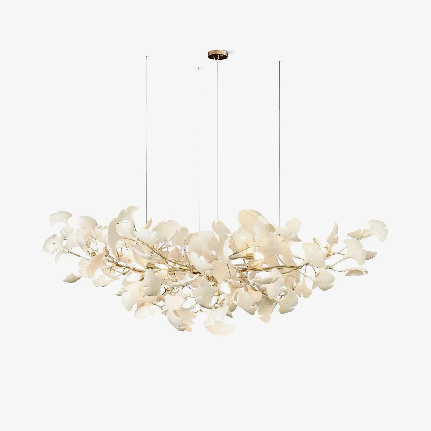 Chandelier Light | Ceiling Lamp with Leaf-Inspired Design