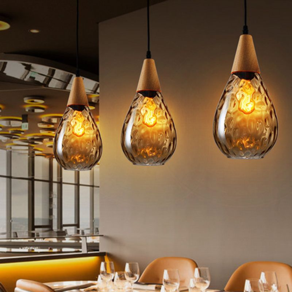 Vintage Teardrop Pendant Light | Classic Hanging Fixture for Dining Rooms and Kitchens