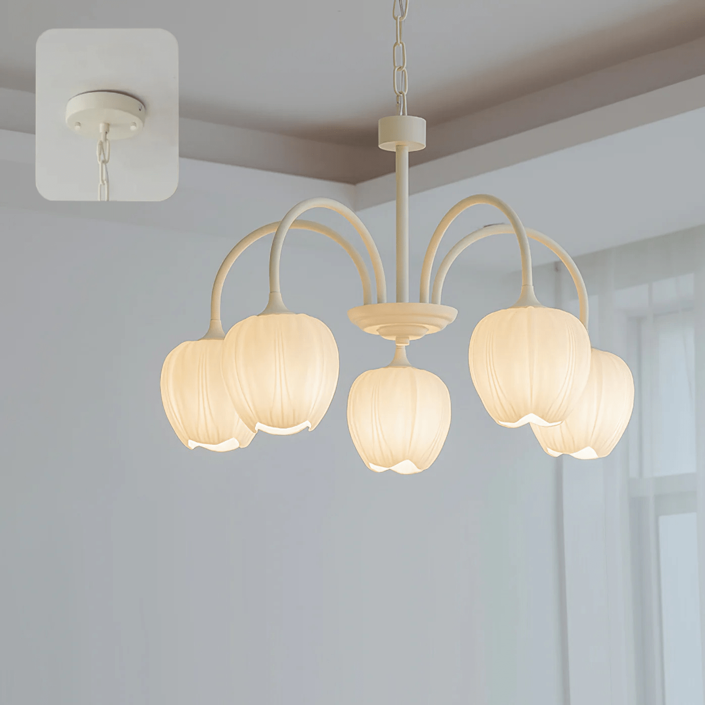 Chandelier Light |  Modern Floral Pendant Light