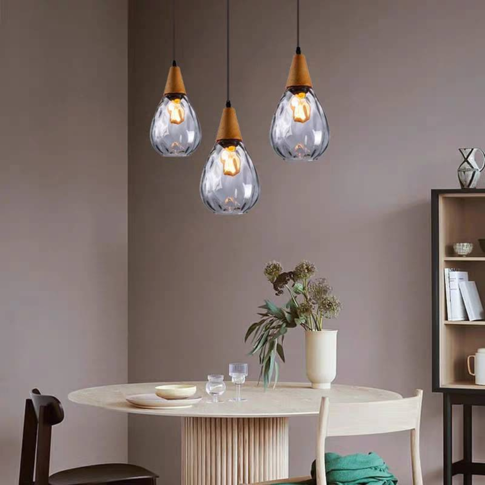 Vintage Teardrop Pendant Light | Classic Hanging Fixture for Dining Rooms and Kitchens