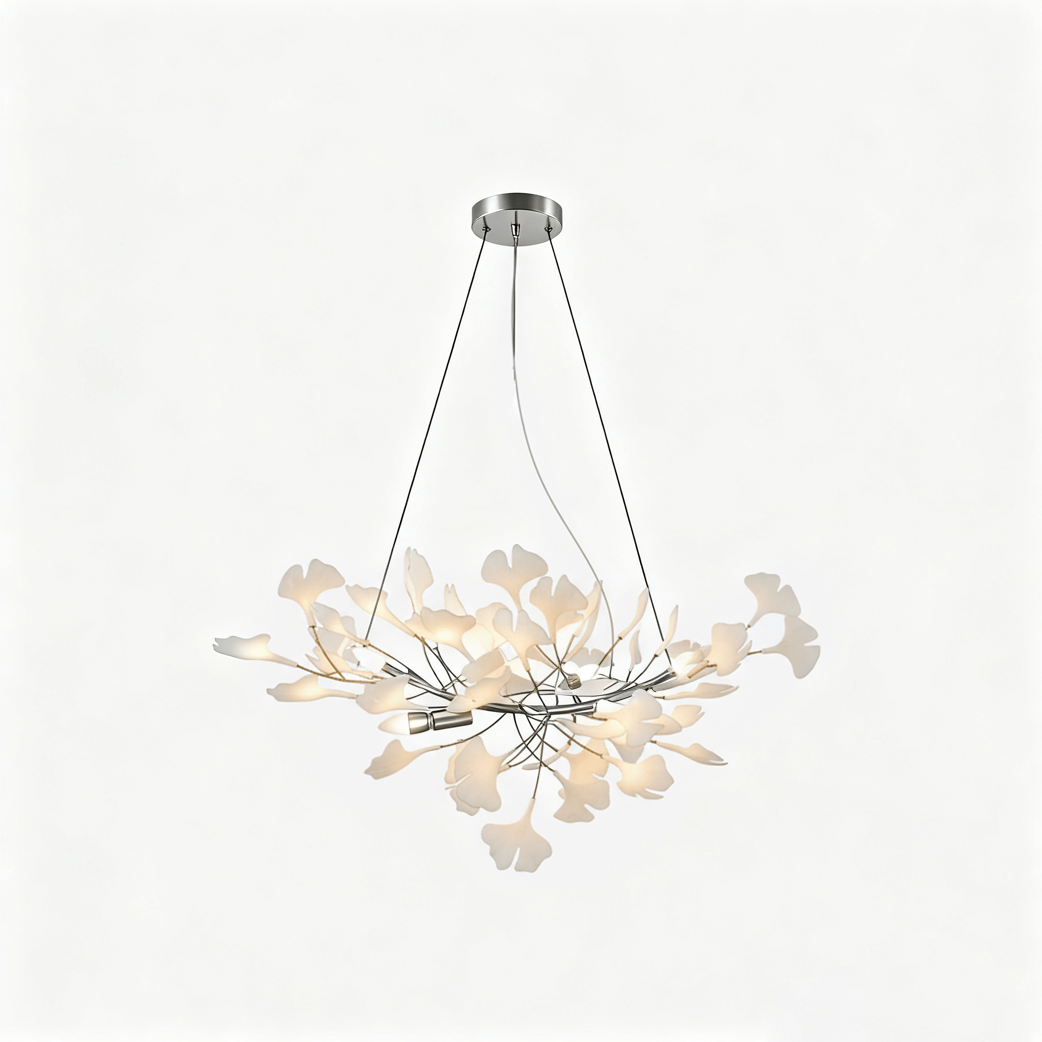 Chandelier Light | Ceiling Lamp with Leaf-Inspired Design