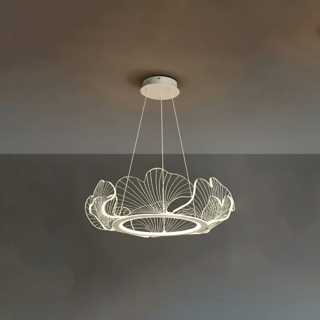 Living Room Modern Chandelier | Petal-Shaped LED Ceiling Light
