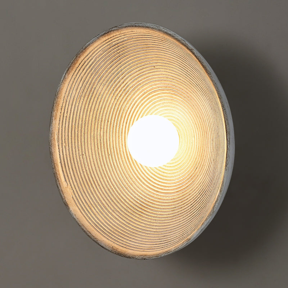 Modern Round Wall Lamp | Minimalist Indoor Light Fixture for Bedroom or Living Room