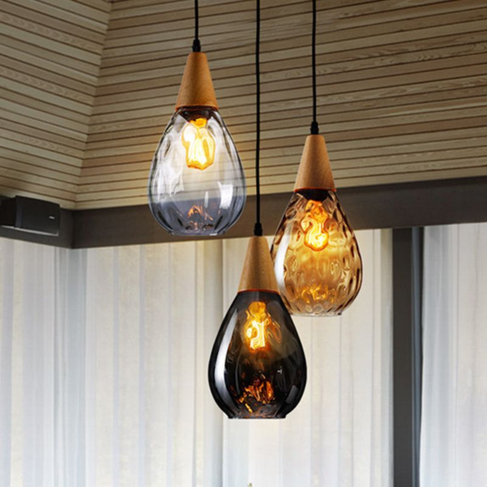 Vintage Teardrop Pendant Light | Classic Hanging Fixture for Dining Rooms and Kitchens