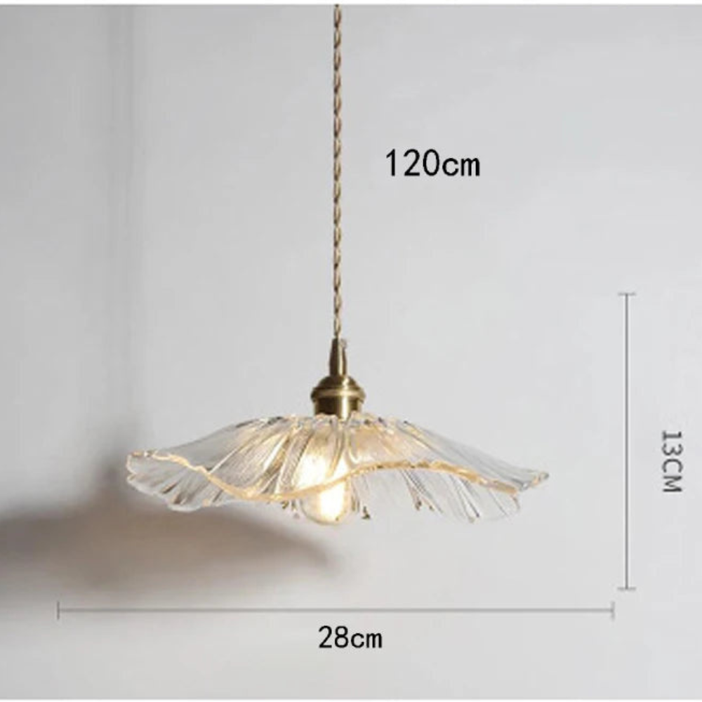 Vintage Pendant Light | Floral Hanging Fixture for Living Room, Bedroom, Dining Area