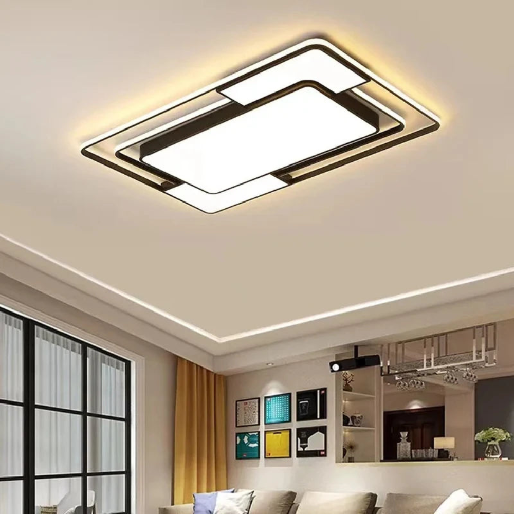Remote-Controlled LED Fixture | Modern Ceiling Light for Living and Dining Rooms
