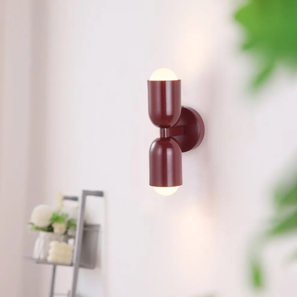 Double Headed Colorful Wall Lamp | Modern Art Inspired Accent Light