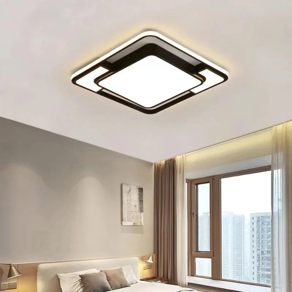 Remote-Controlled LED Fixture | Modern Ceiling Light for Living and Dining Rooms