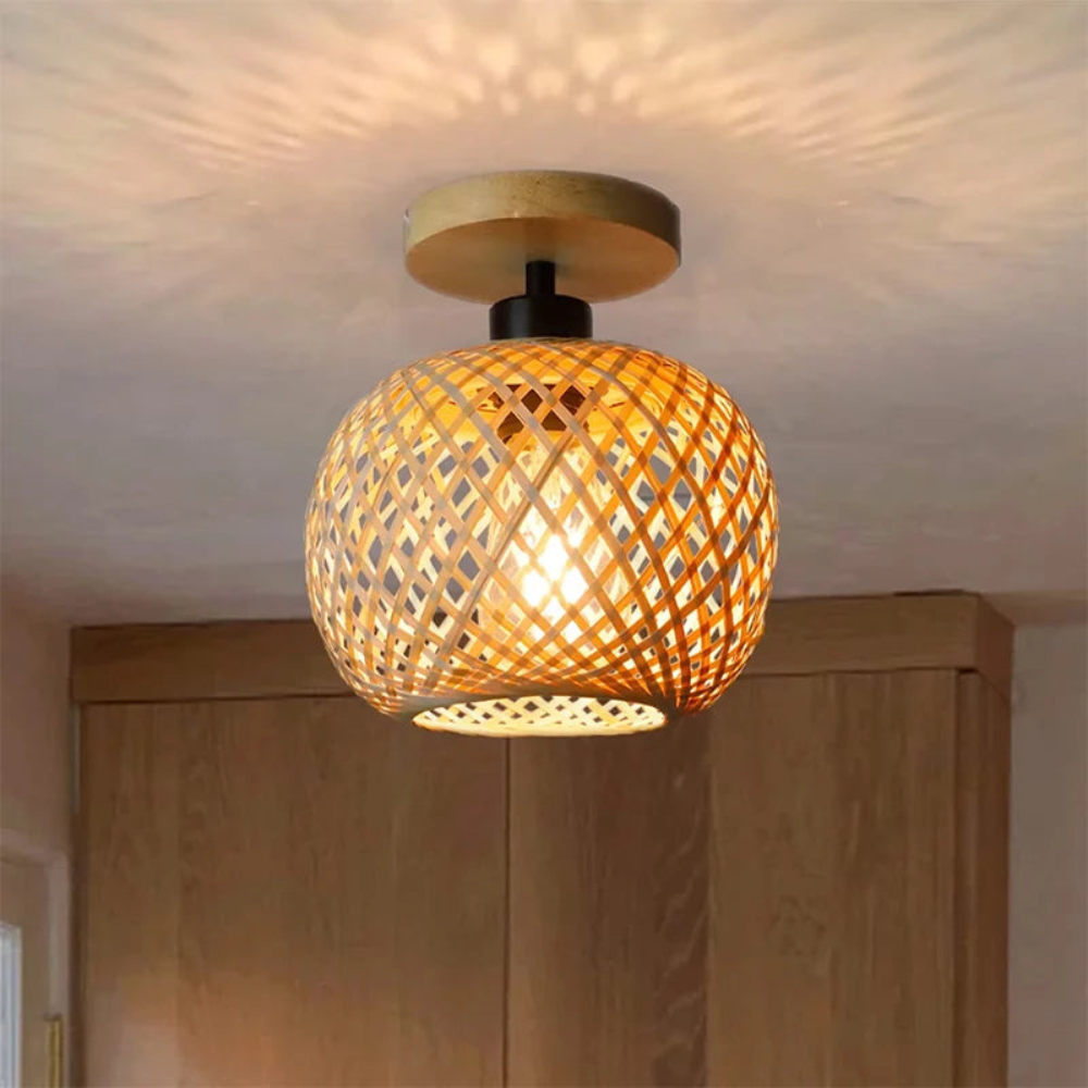 Pendant Light | Rattan Fixture for Dining Rooms and Restaurants