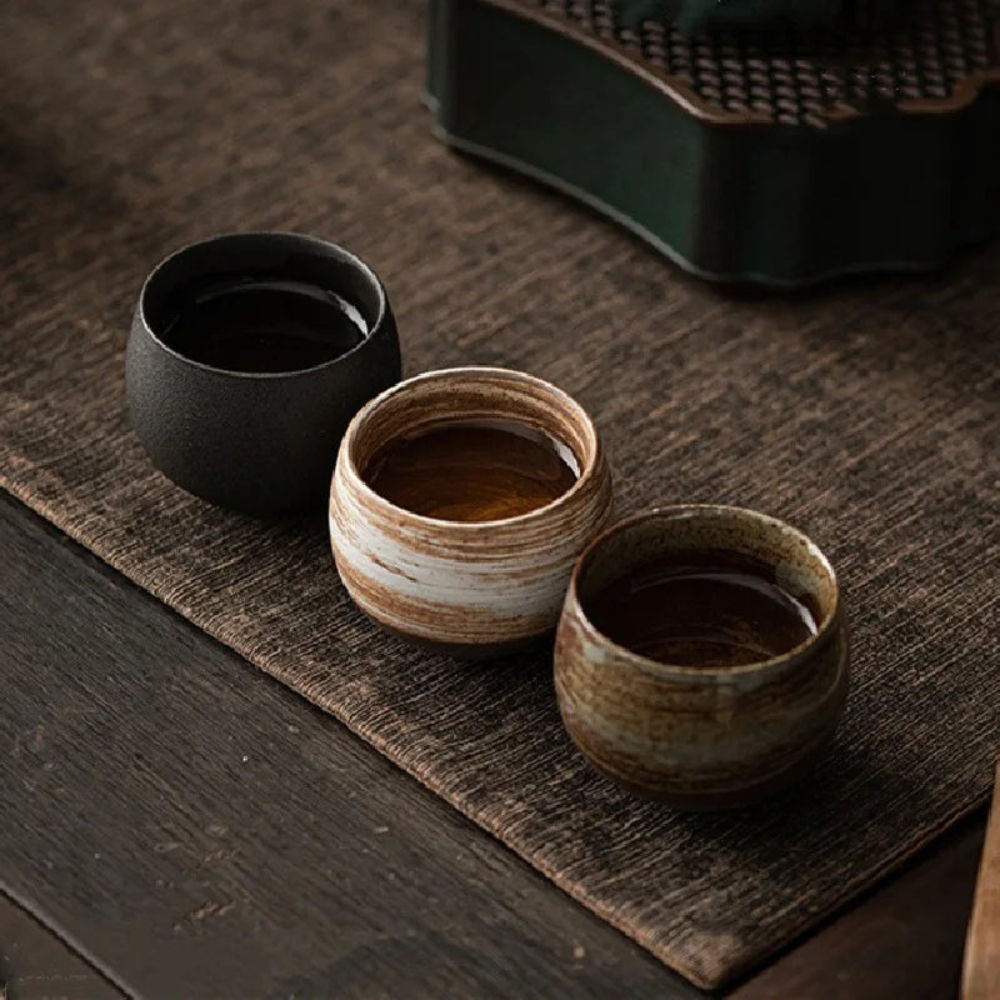Kitchen Rustic Espresso Cups Set | Traditional Ceramic Design