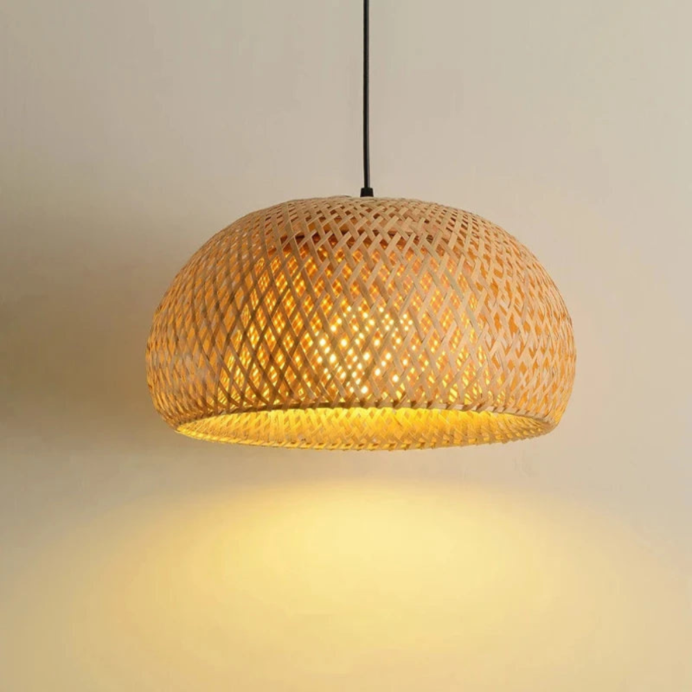 Pendant Light | Rattan Fixture for Dining Rooms and Restaurants